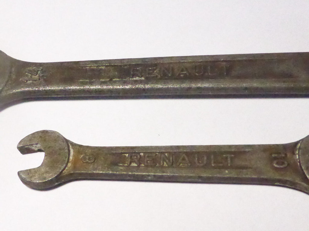 Ancienne Clé Plate RENAULT  14 / 17 lot De Bord Voiture Ancienne 8/10