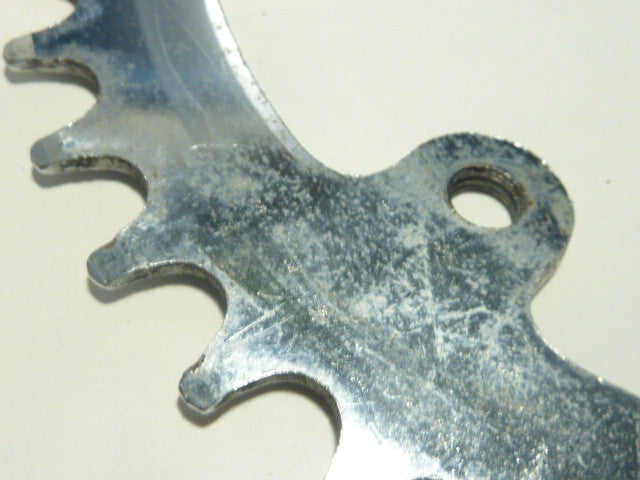 vintage CHAINRING  - 42 - Plateau acier chromé trous de Ø 6 mm