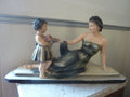 LA FEMME ET L'ENFANT - ART DECO signé, numéroté d'après Ugo CIPRIANI - L 52 cm