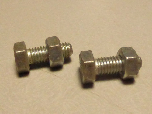 2 BOULONS DE FIXATION VIS ECROU ACIER  VELO VINTAGE  dynamo phare catadioptre
