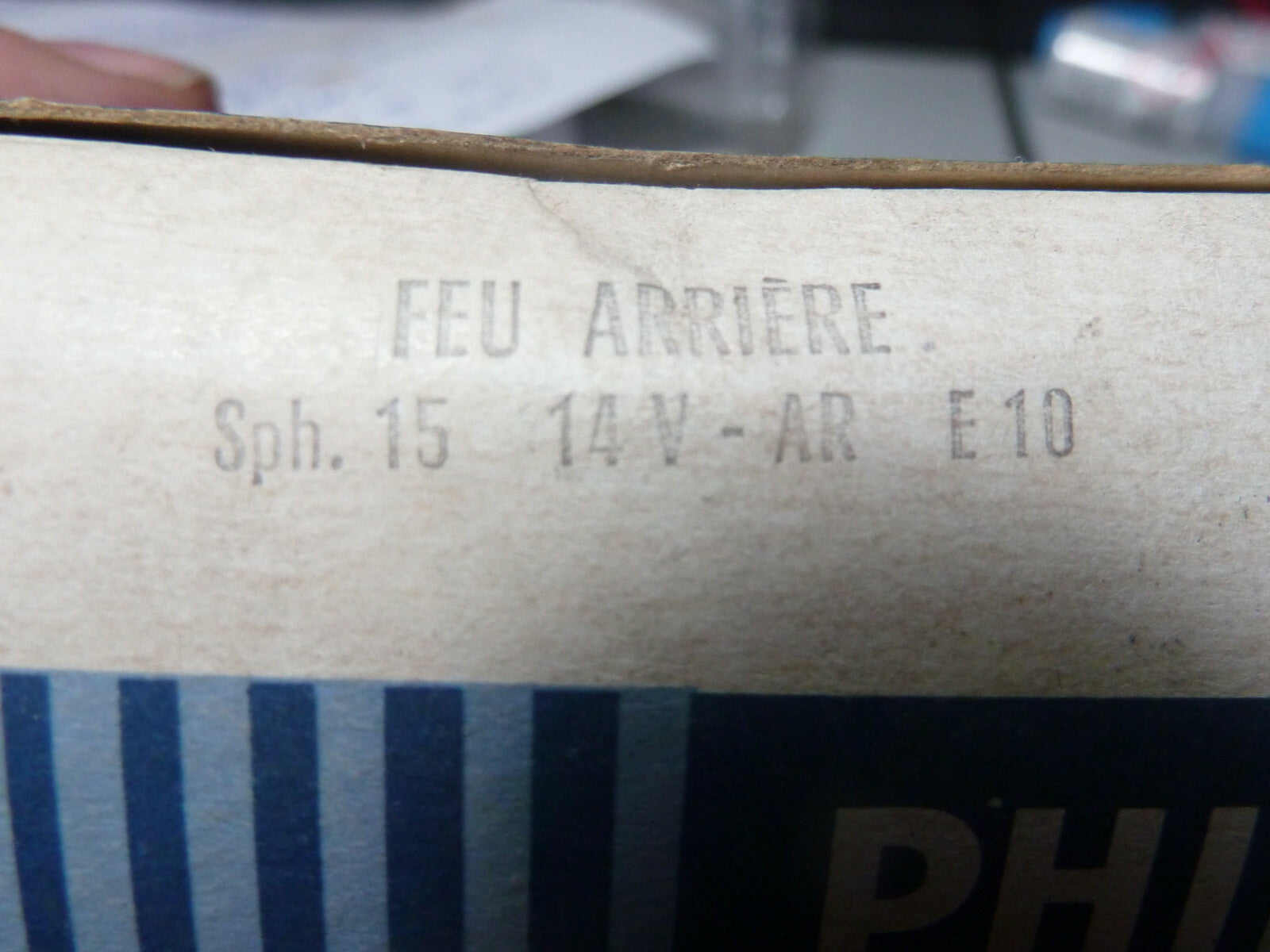 💡 OLD FRANCE PHILIPS 14V SPH 15 E10 – Ampoule Feu Arrière Solex – NOS 💡