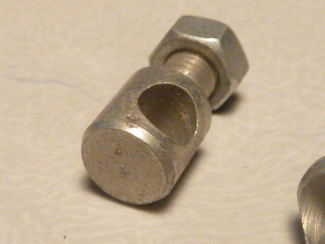 NOS 4 anciennes SERRE TRINGLE  L 19.2 X 8 X D 5 mm POUR TRINGLE DE 5 mm VINTAGE
