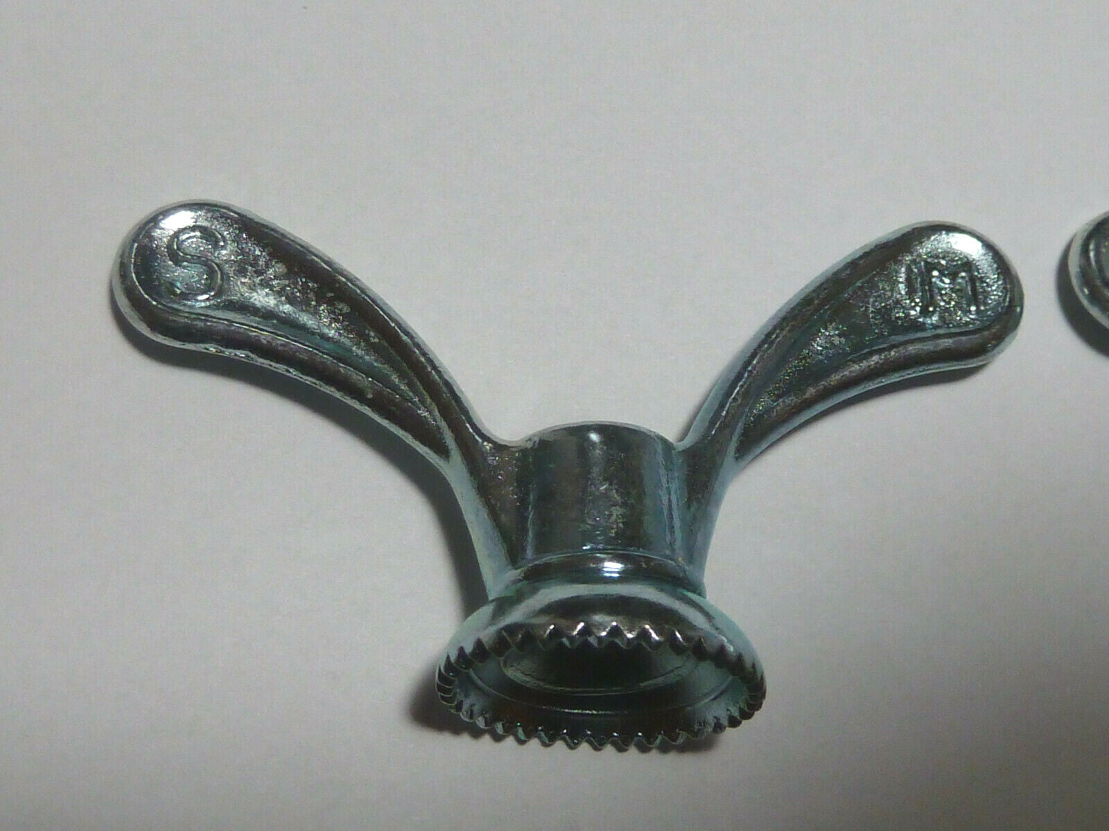 2 anciens Ecrous Papillon Velo Ancien Set Wing Nuts Brass 8 mm vintage Sova