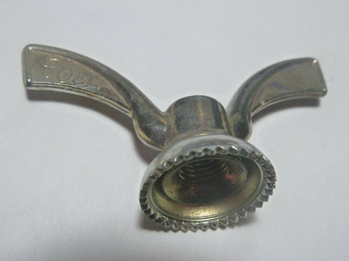 2 anciens Ecrous Papillon Velo Ancien Set Wing Nuts Brass 8 mm vintage Sova