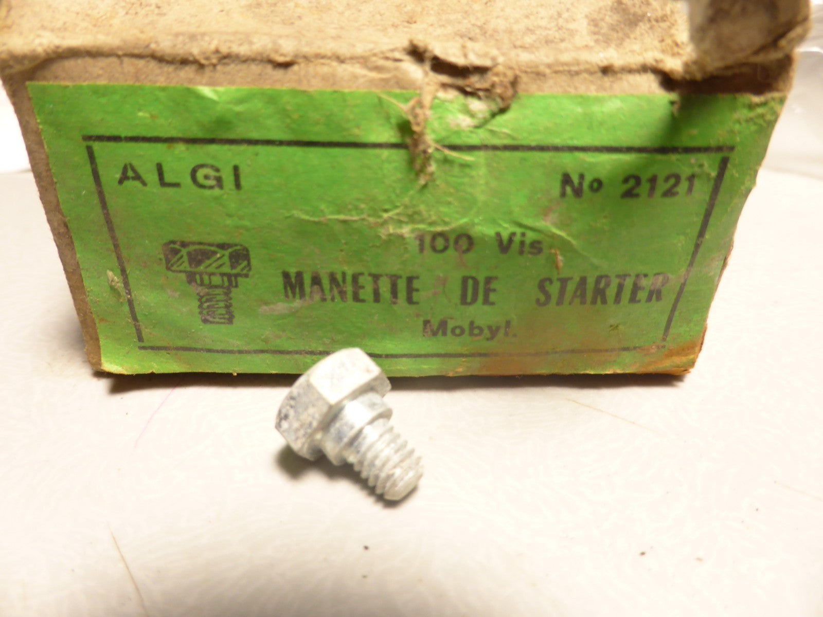 ✨NOS Vis Manette Starter Épaulée ✨Mobylette Motobécane – ALGI 2121 – Vintage✨