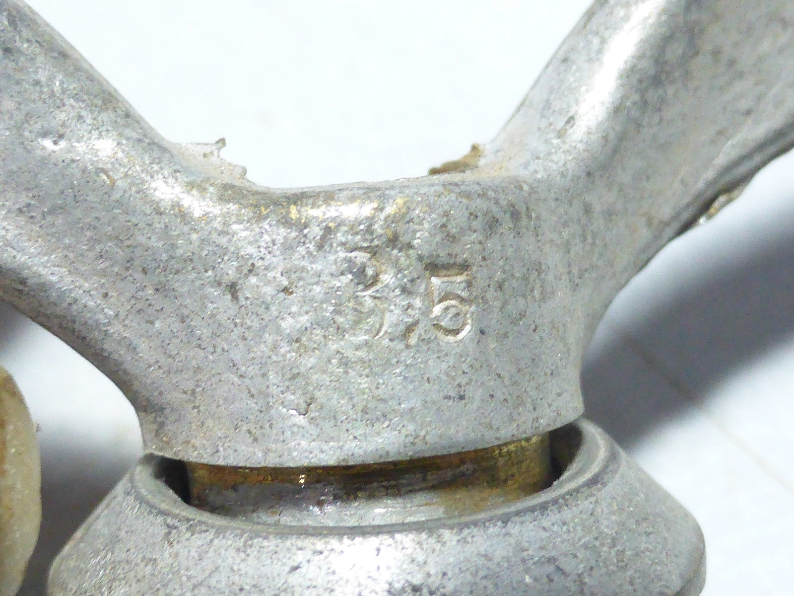 ✨NOS Neu 2 Écrous Papillon Vélo Ancien laiton Huret Wing Nuts 8.5 mm Vintage✨