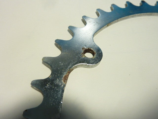 vintage CHAINRING  - 40 - Plateau acier chromé trous de Ø 5 mm