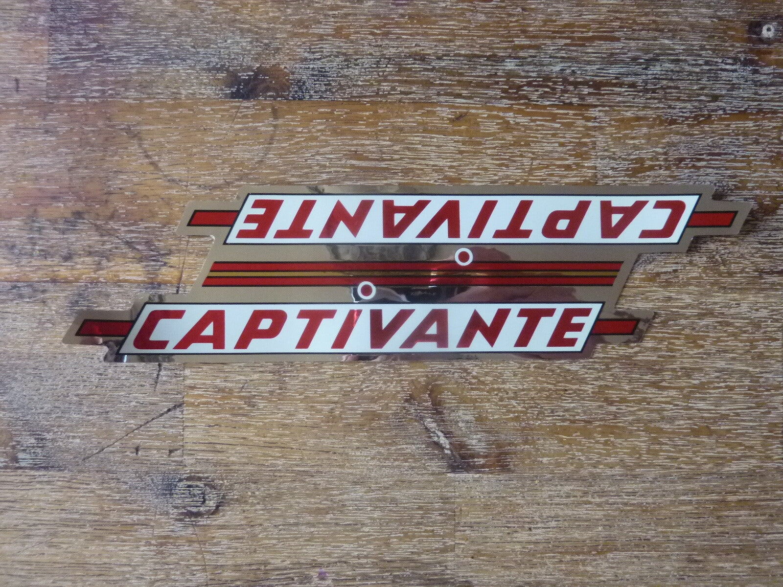 ✨Sticker Vélo Vintage 1 Pièce Captivante 22x6 cm Ancien Stock Bike Decal NOS✨