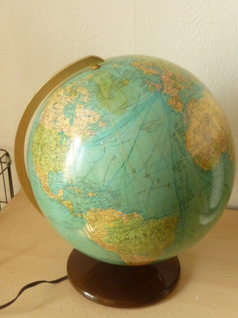 ANCIEN GRAND GLOBE TERRESTRE MAPPEMONDE COLUMBUS ERDGLOBUS BERLIN