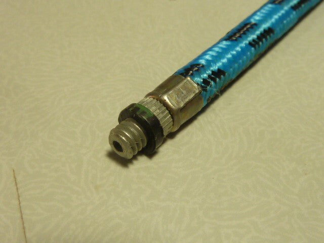 ✨ NOS embout adaptateur pompe vélo  valve Schrader vintage français – 12 cm ✨
