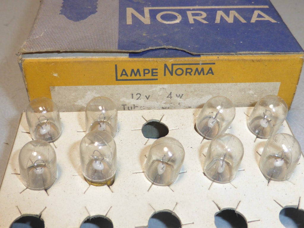 NOS 9 Lampe ampoule 12v 4w (ba9s) Norma temoin