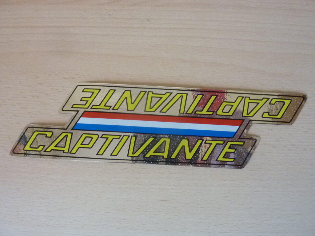 Captivante Vintage 1 Stickers bike / 1 autocollant velo
