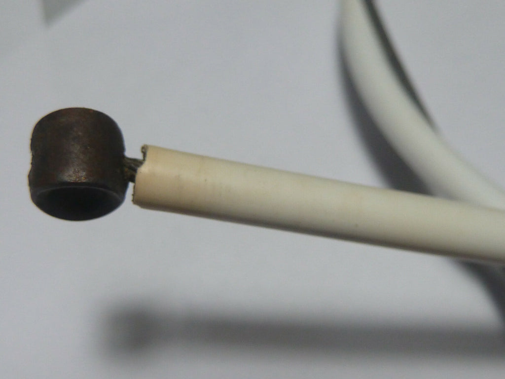 ancien cable gaine blanche frein avant velo vintage pliable Longueur total 78 cm