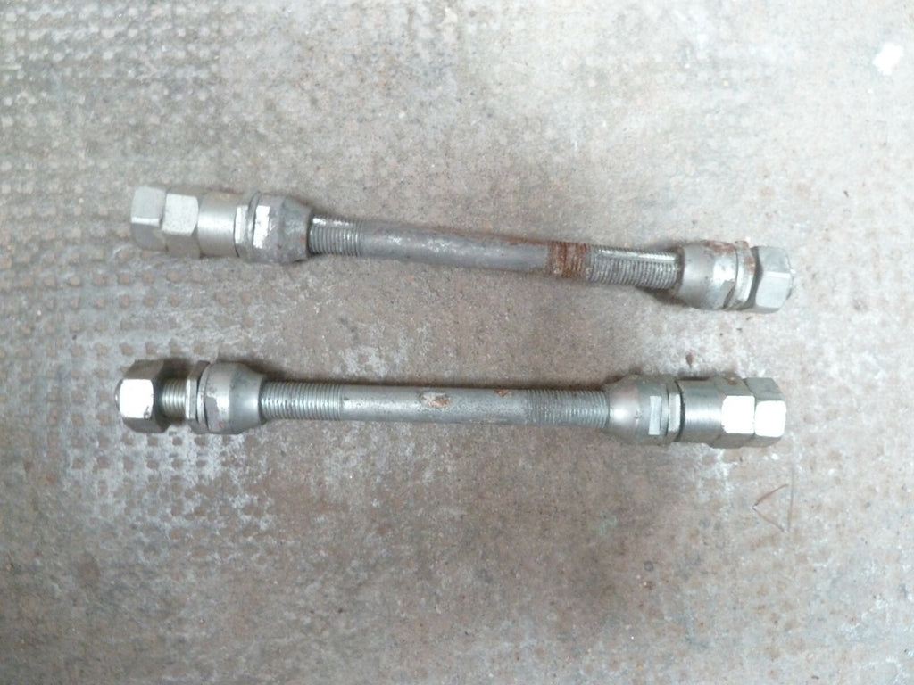 ✨ NOS Lot de  2 AXE ROUE vélo cyclo solex  Ø 9,5 longueur 165mm ancien stock✨