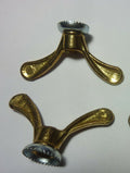 2 ancien stock  Ecrous Papillon Velo Ancien Set Wing Nuts Brass 9.5 mm vintage