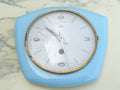 Montre horloge Pendule murale Vintage en céramique Bleu