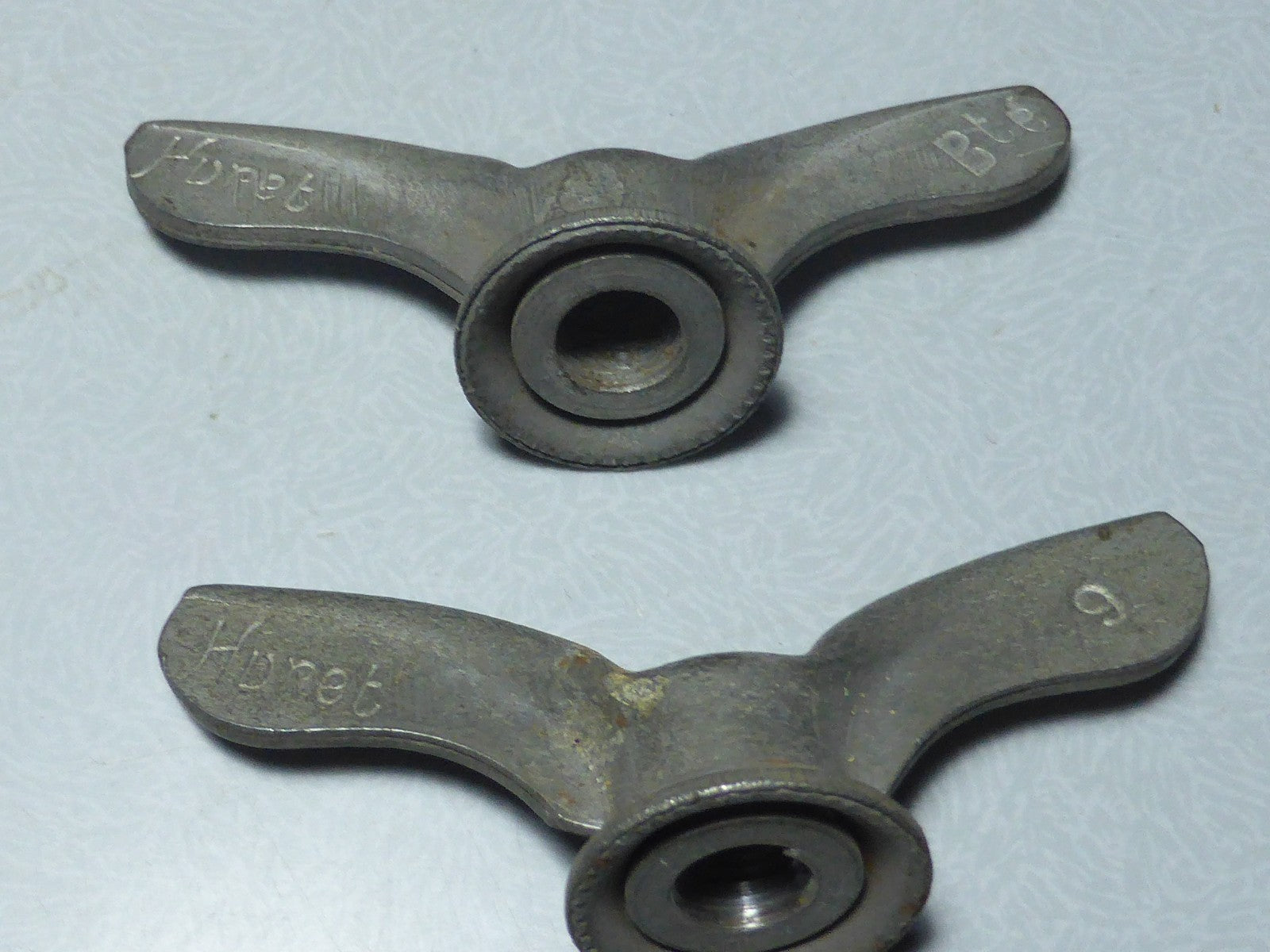 ✨NOS Neu 2 Écrous Papillon Vélo Ancien  Huret Wing Nuts 9 mm Vintage✨