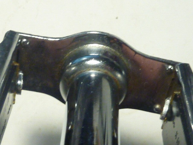 1 Vintage 80's K10496 Small Youth Chrome Steel Pedal 9/16" with Reflectors