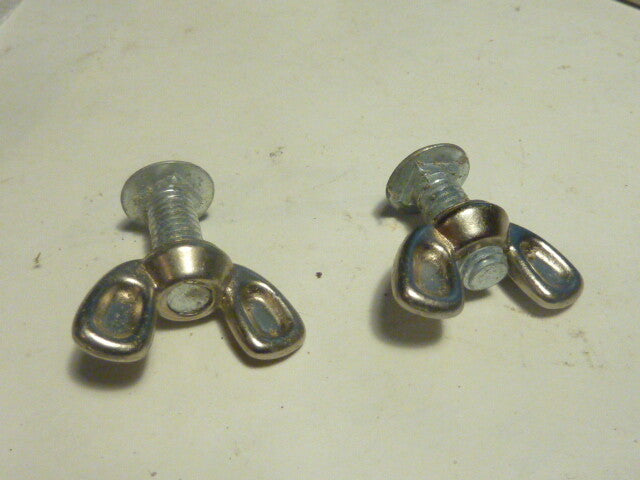 ✨NOS 2 Vis Papillon Écrous Oreilles vintage 6x16 mm ailettes garde boue fender ✨
