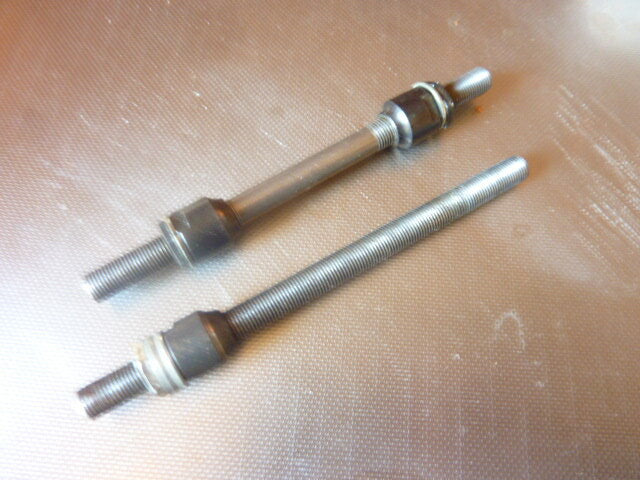 NOS vintage 2 axe moyeux roue 9.5 mm L 149 mm L 145