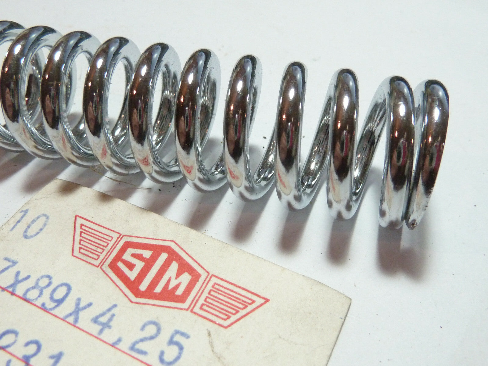NOS ancien Ressort moteur neuf chrome peugeot 103 SIM