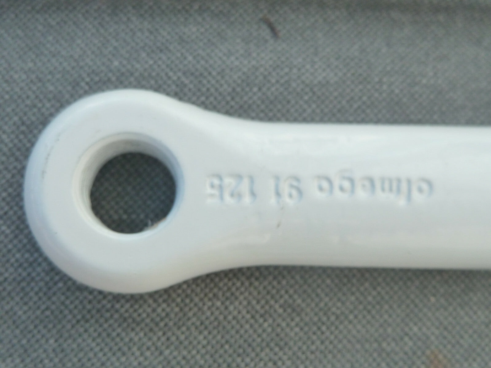 NOS 125 mm Pédalier 35 Dents Vintage blanc chromé ofmega 35 teeth crankset BMX