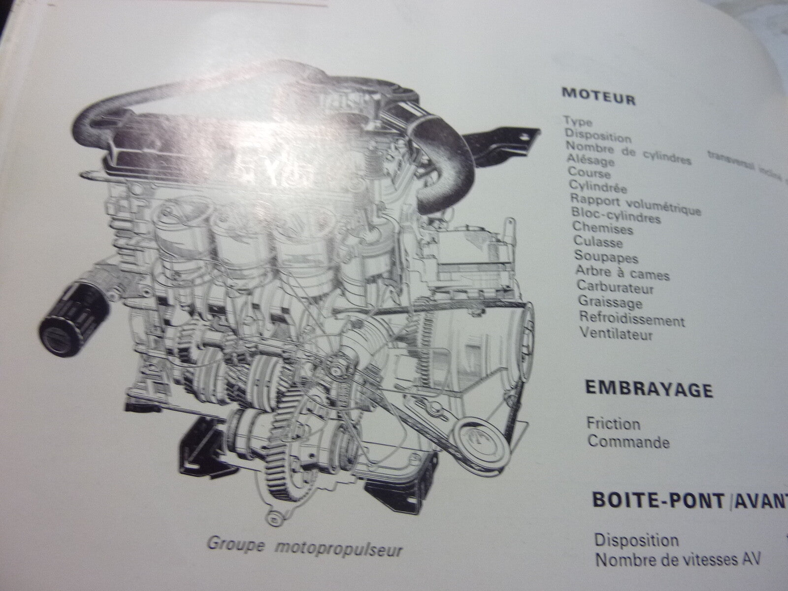 Peugeot 204 Livret notice conduite entretien Mars 71 11° édition