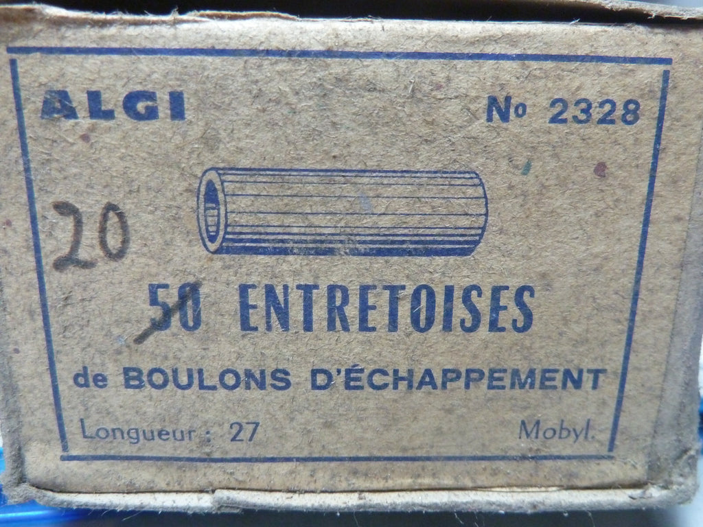 Entretoise longueur 27 mm diamètre ext 10 mm pot echappement motobecane algi