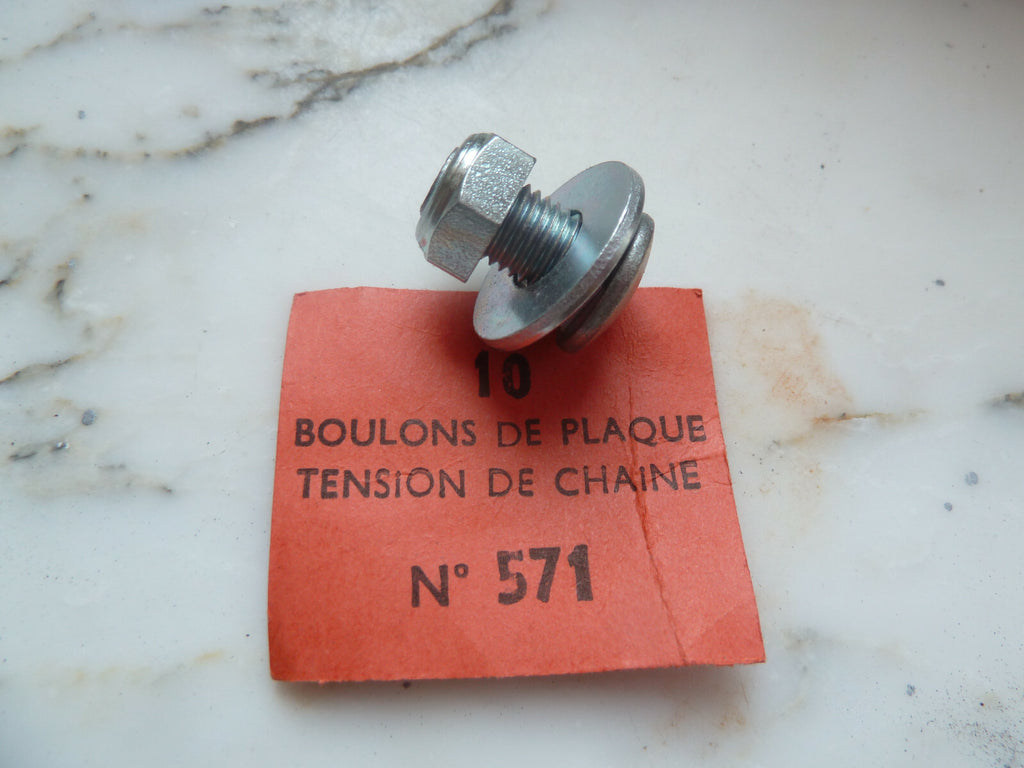 ✨ Ancien stock / NOS – Boulon de plaque de tension de chaîne – MBK – Algi n°571