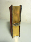 Rare Beau Petit Parroissien Complet 1855 velours et metal office du dimanche