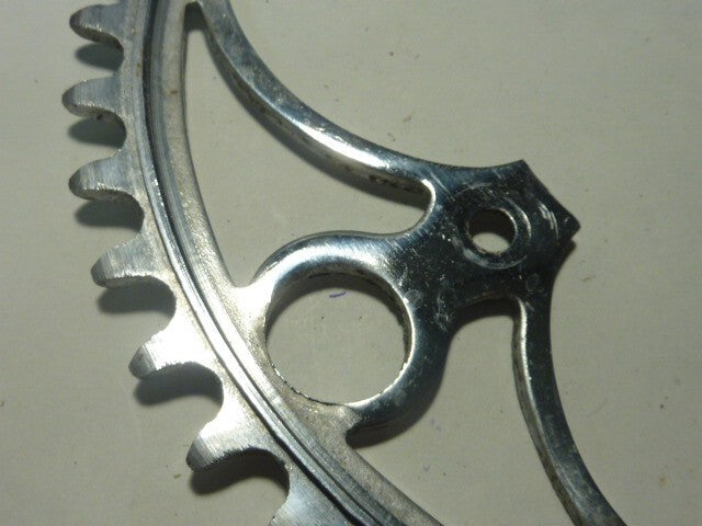 NOS vintage CHAINRING  - 46 - Plateau acier chromé BCD 95 velo vintage