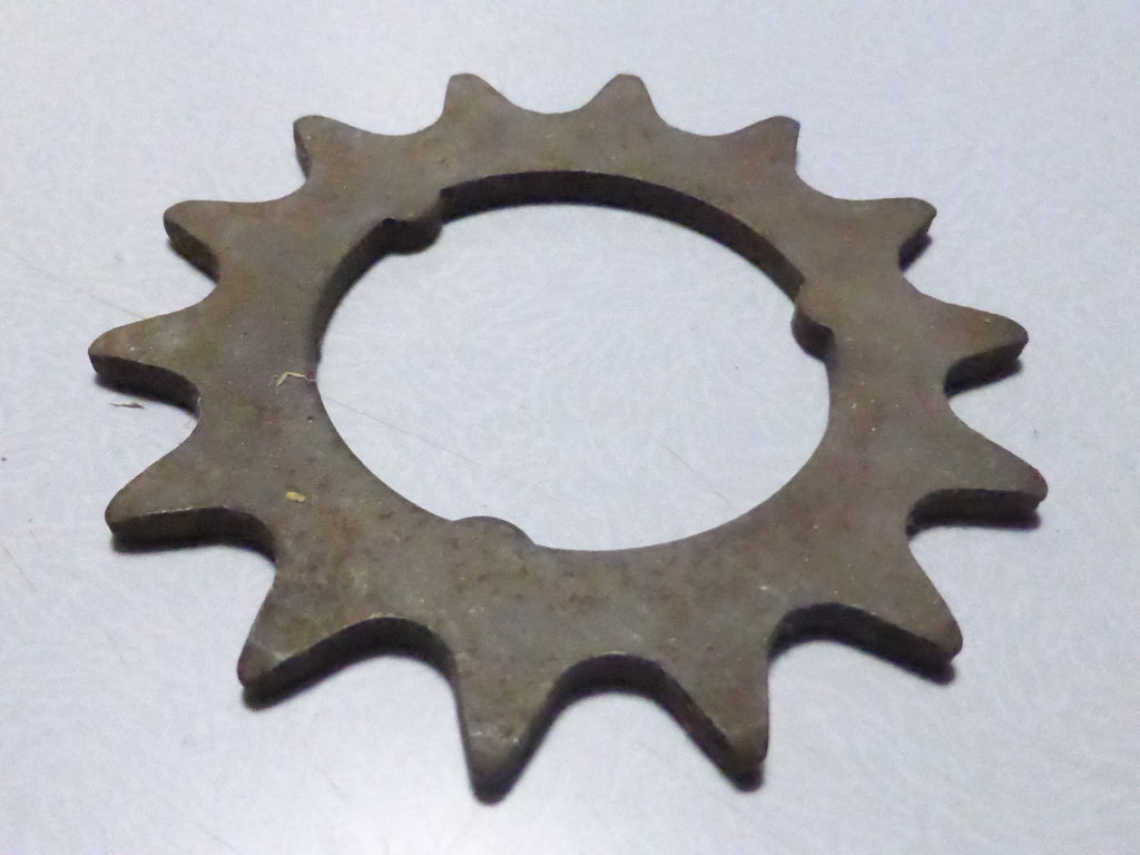 TORPEDO sprocket 3 ENCOCHES PERCAGE 35mm 14 DENTS VINTAGE PARTS 1970's