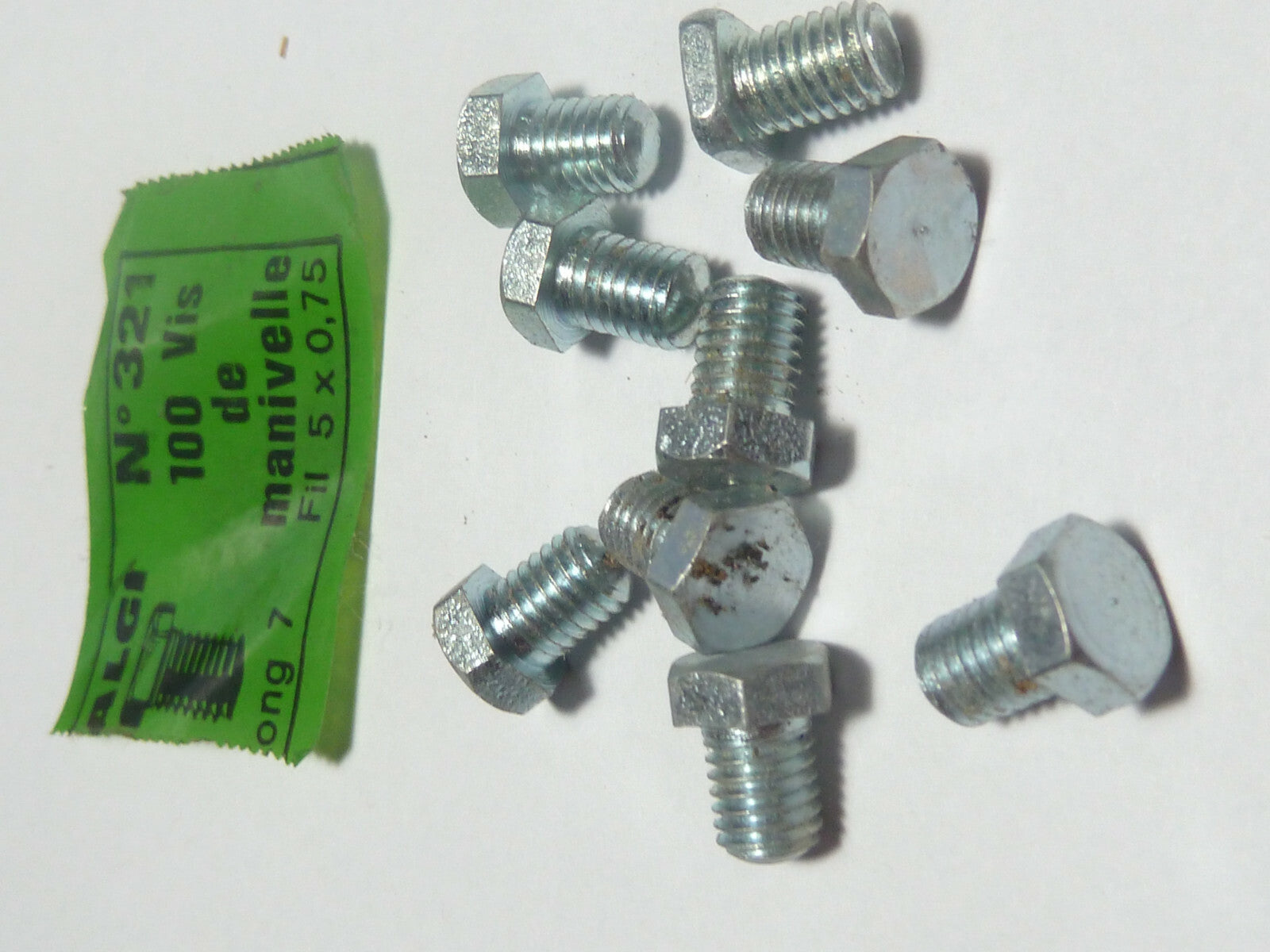 ✨ Lot de 9 Vis – Algi – 5x0,75 mm – Manivelle Plateau  Pédalier Vélo vintage 🚲