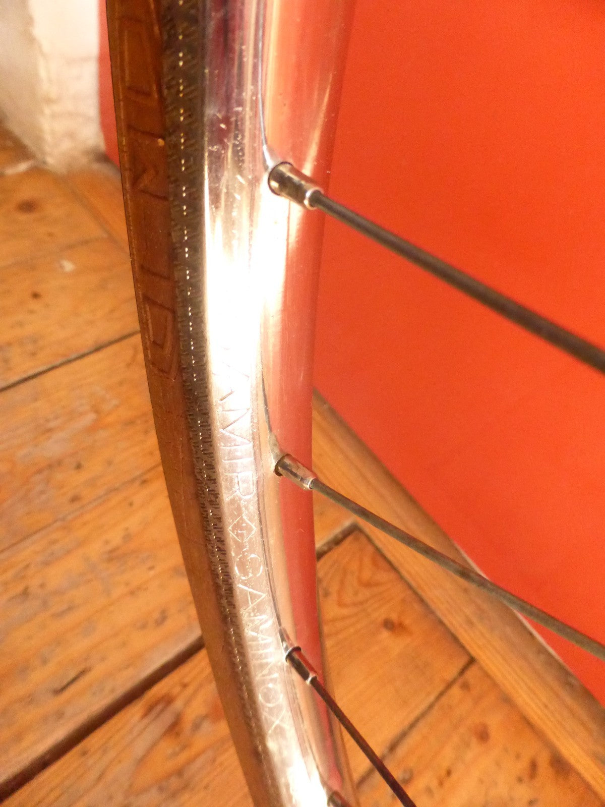 ✨ NOS Roue arrière velo vintage 700C (622) – SAMIR SAMINOX 1984 ✨