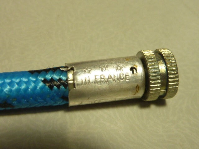✨ NOS embout adaptateur pompe vélo  valve Schrader vintage français – 12 cm ✨