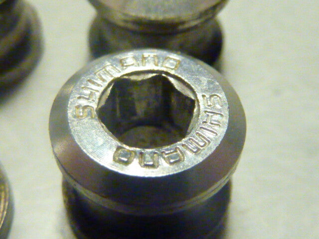 Vintage 4 shimano crankarm bolt Boulon de manivelle  vis pedalier