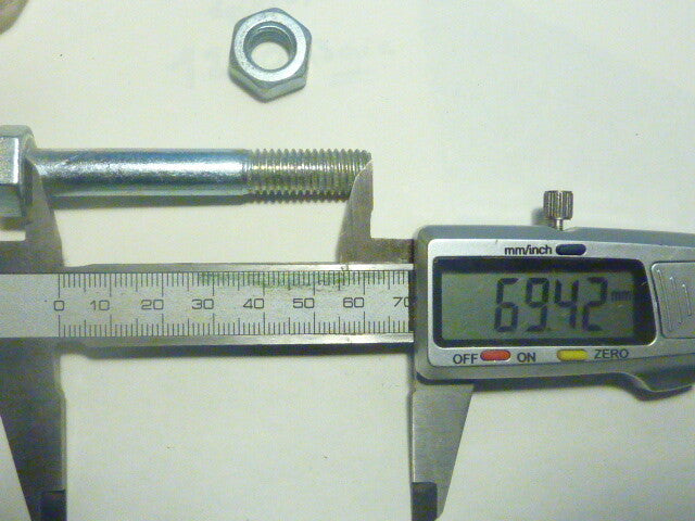 1 vis boulon Axe diamètre 10x70 fixation mobylette moto solex Algi