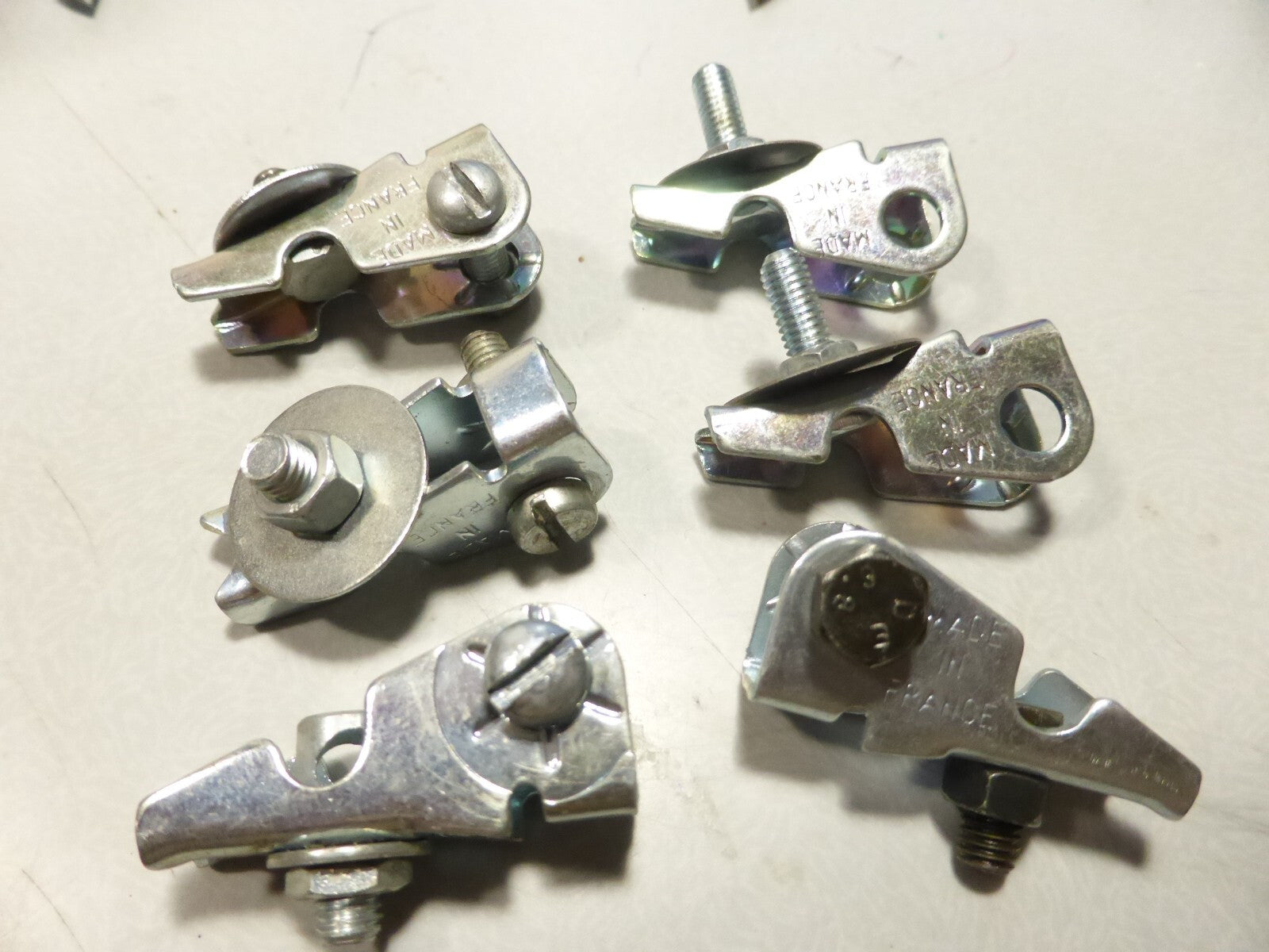 ✨ NOS lot 6 Support de Phare Vélo Cibié / Soubitez – Attache Vintage ✨