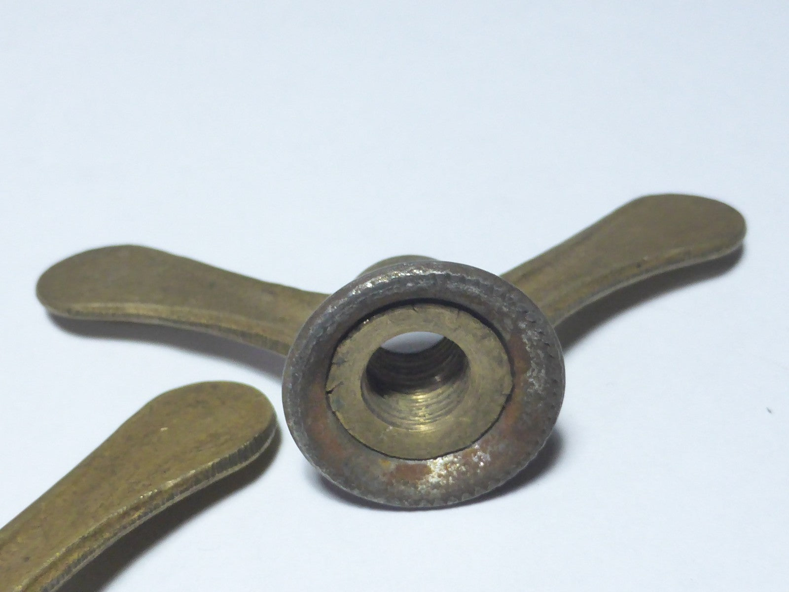 ✨ 2 Écrous Papillon Vélo Ancien laiton  Wing Nuts 9 mm Vintage✨