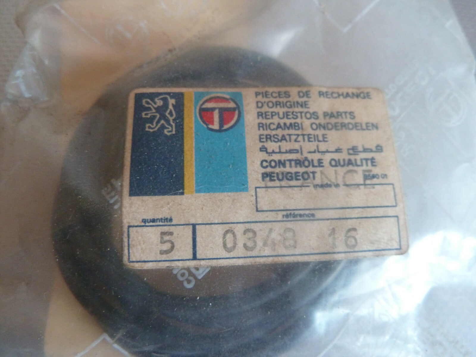 NOS NEU 5  joint original 0348.16 Peugeot 504 SALON et tous XM7