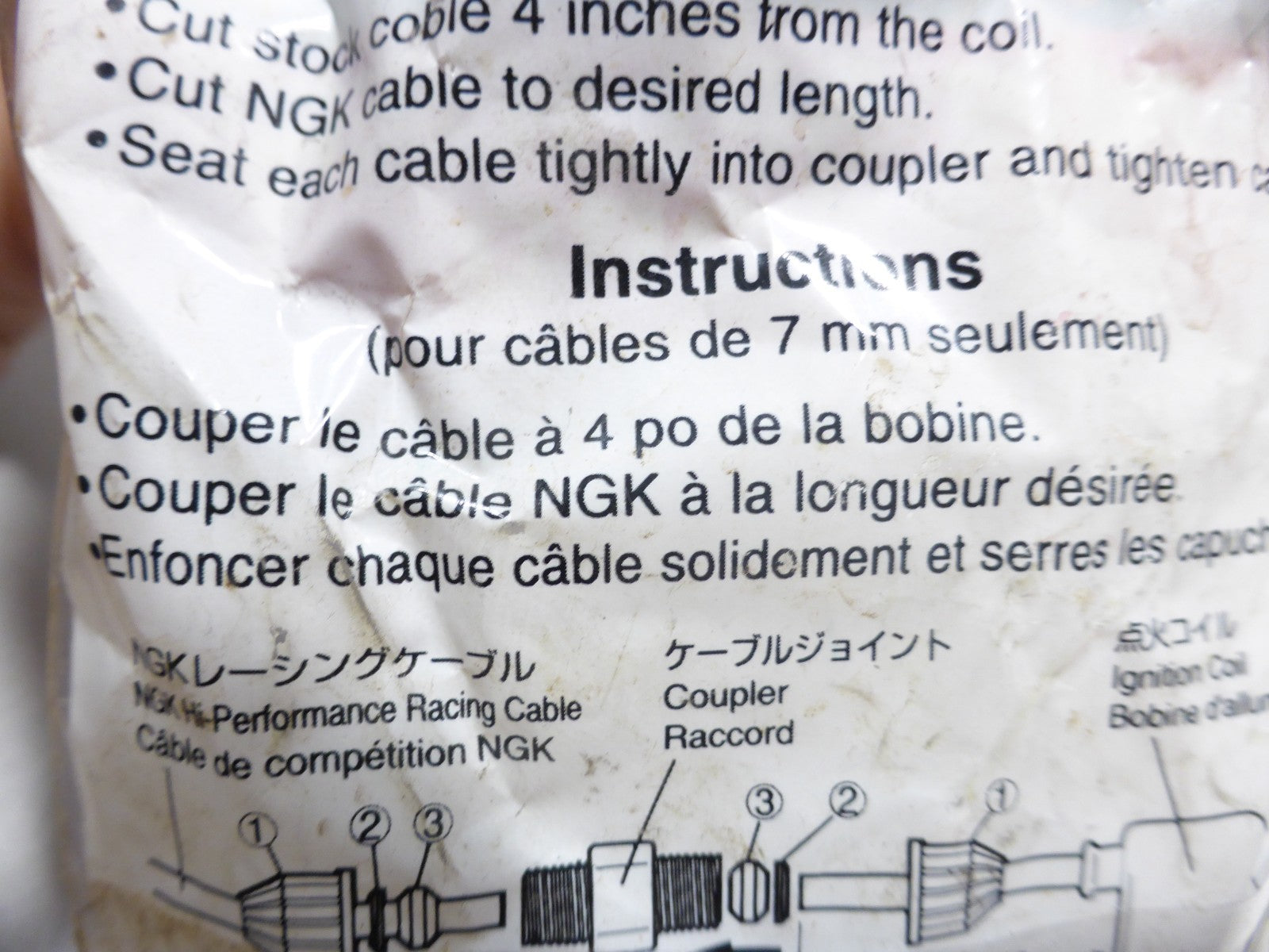 Raccord Cable Bougie Ignition Cable Splicer  NGK