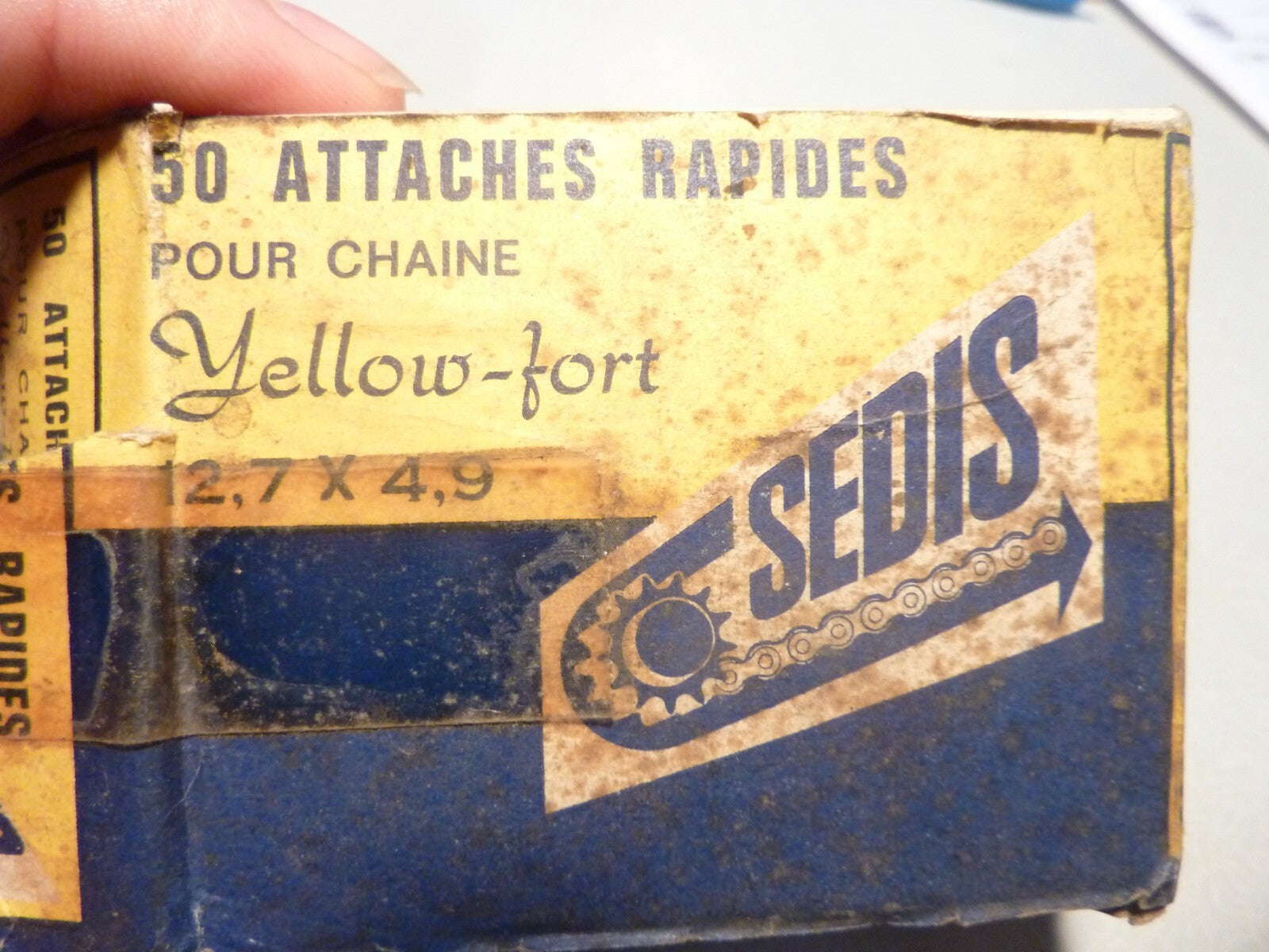 NOS 1 Attache rapide chaine moto cyclo mob  12.7x4,9 SEDIS original  12.7 x 4.9