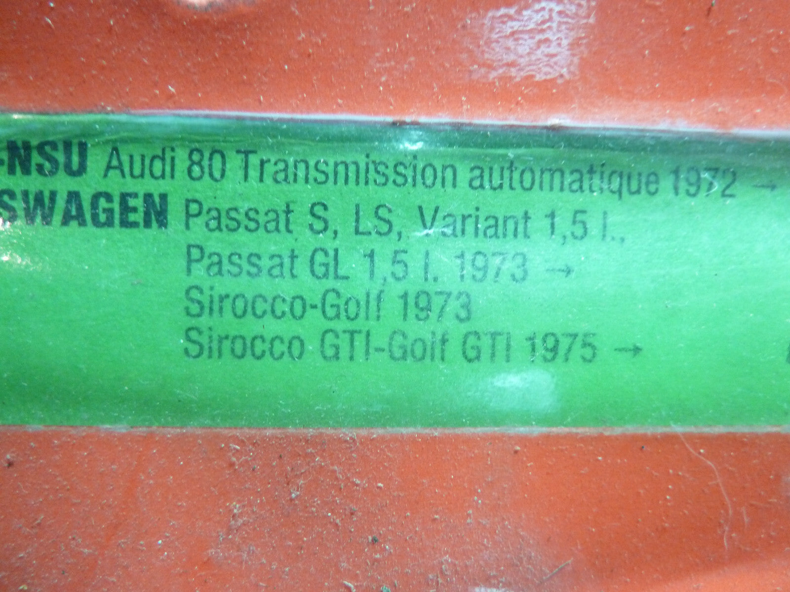NOS neu plaquettes sirocco golf gti1975 passat audi 80 1972