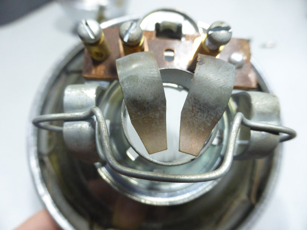 Ancien Phare Feu Arrière chromé HELLA 2-22865 Vintage Moto Mobylette Ø 107mm
