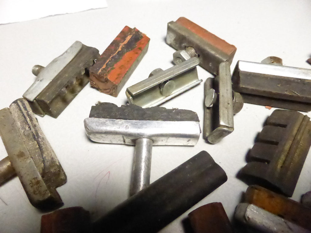 ✨ Lot porte-patins de frein vélo vintage – anciens supports brake pads bicycle ✨