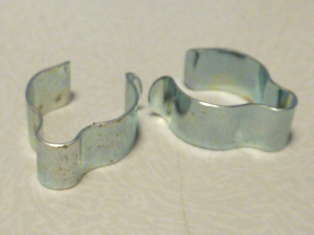 2 collier huret ressort fixation transmission spring clips for fixing cables