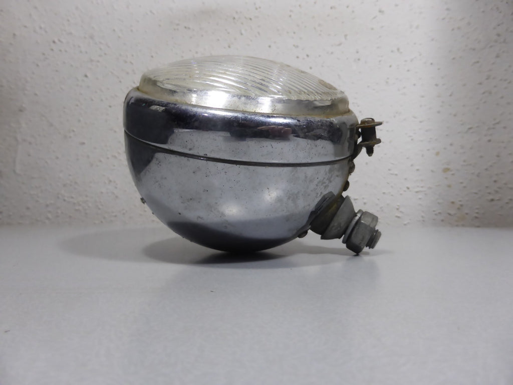 Ancien Phare Feu Arrière chromé HELLA 2-22865 Vintage Moto Mobylette Ø 107mm