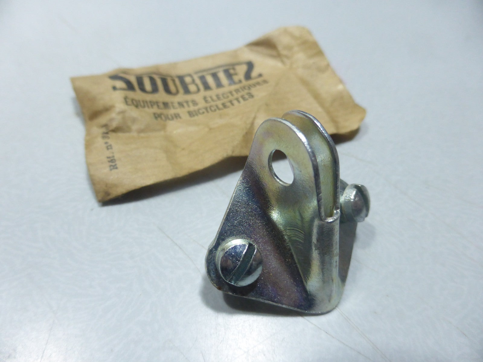 ✨ NOS neu Support attache Phare CIBIÉ SOUBITEZ Vélo Vintage Made in France✨