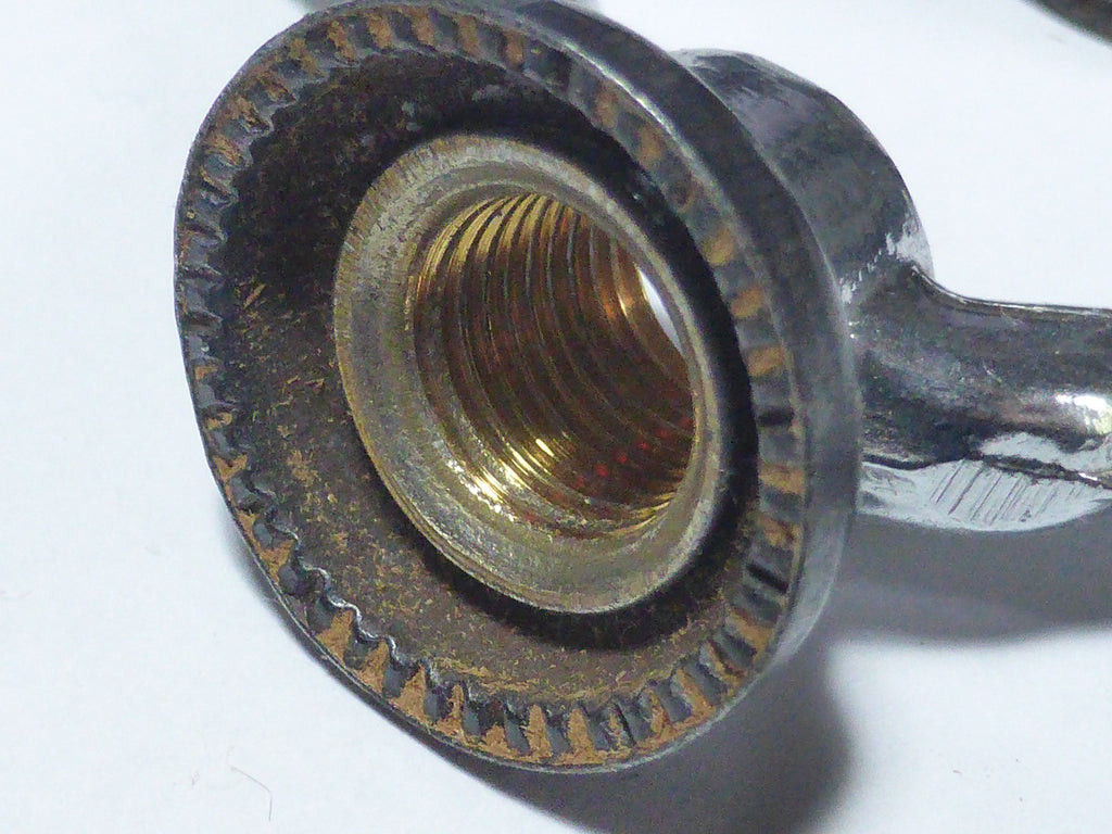NOS 2 anciens Ecrous Papillon SOVA Velo Ancien Set Wing Nuts Brass 9.5 vintage