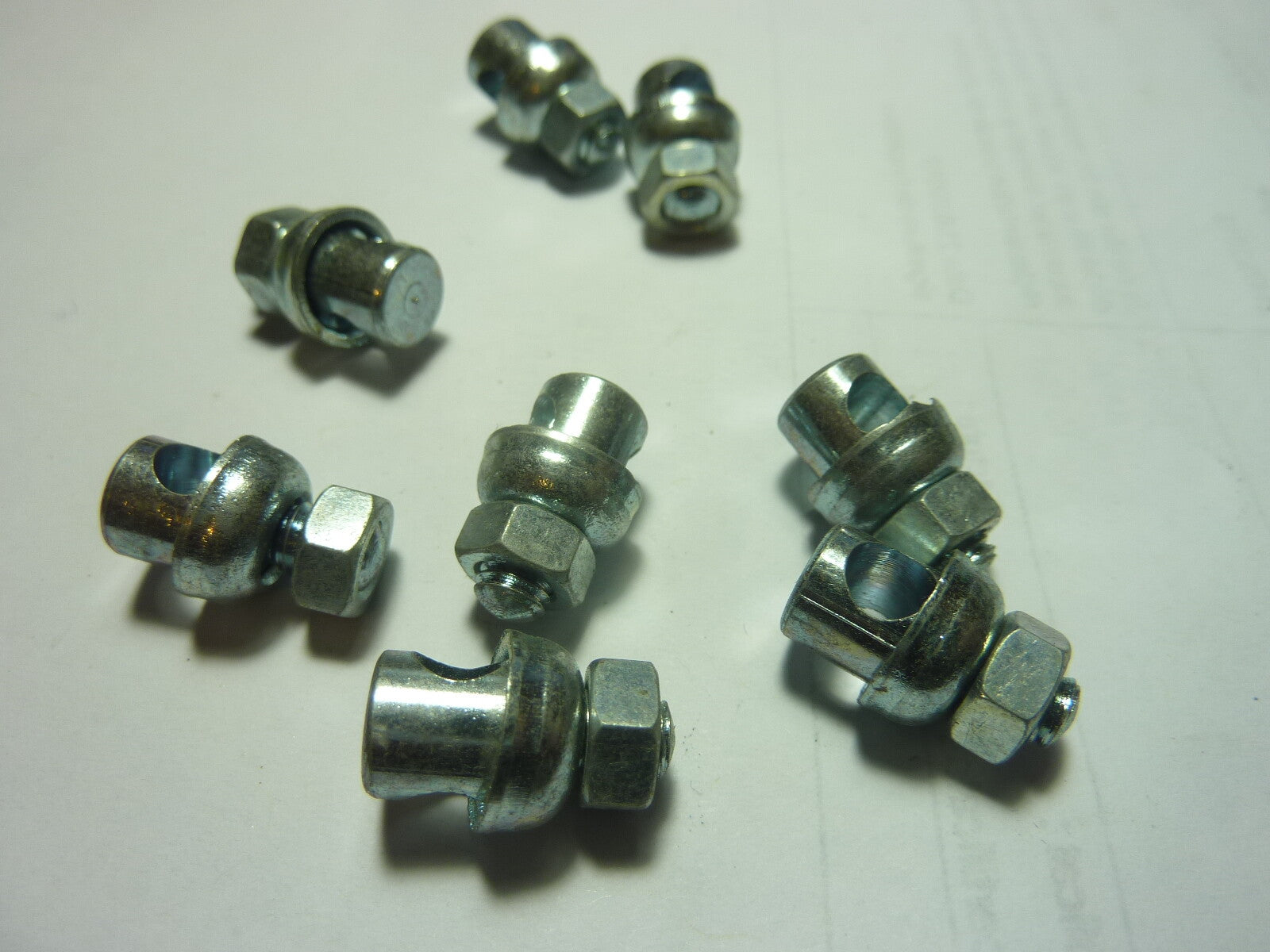 8 anciennes SERRE TRINGLE  L 17,4 X 8 X D 5mm POUR TRINGLE DE 5mm VINTAGE ALGI